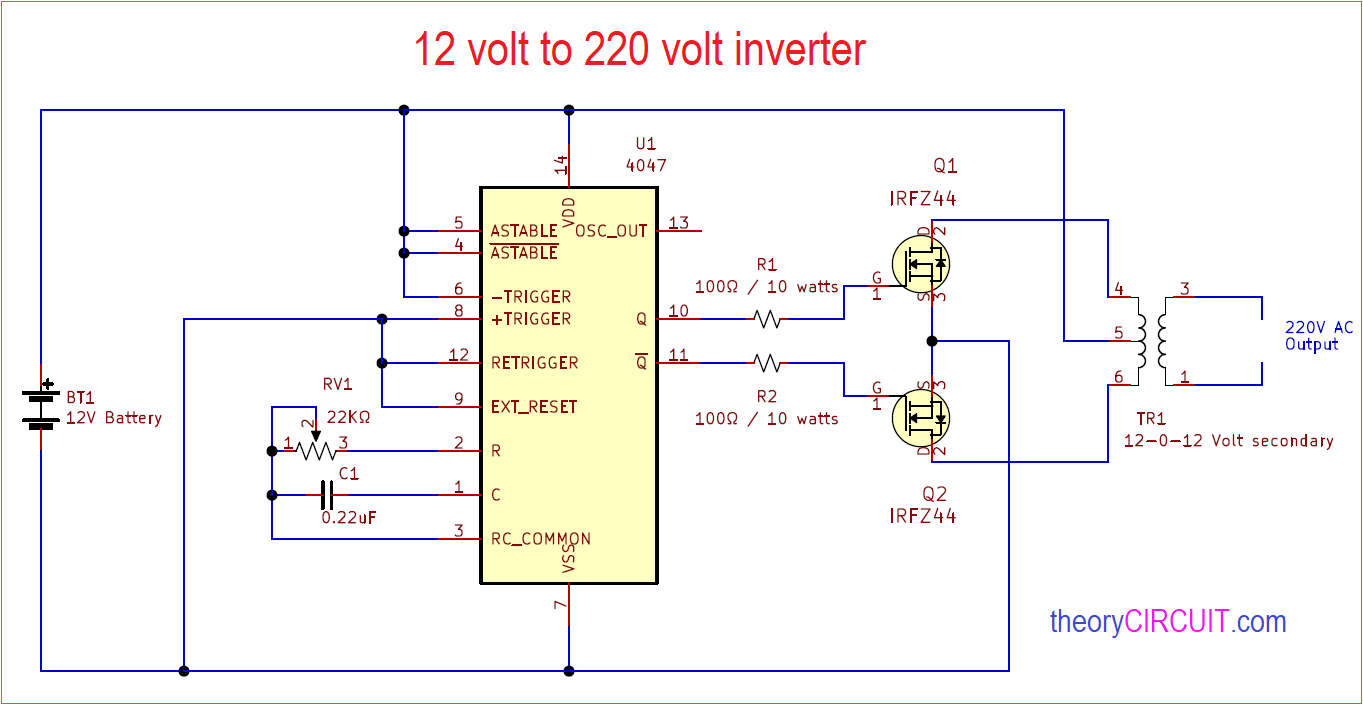48 Volt Dc 12 Volt Dc Converter Circuit Diagram